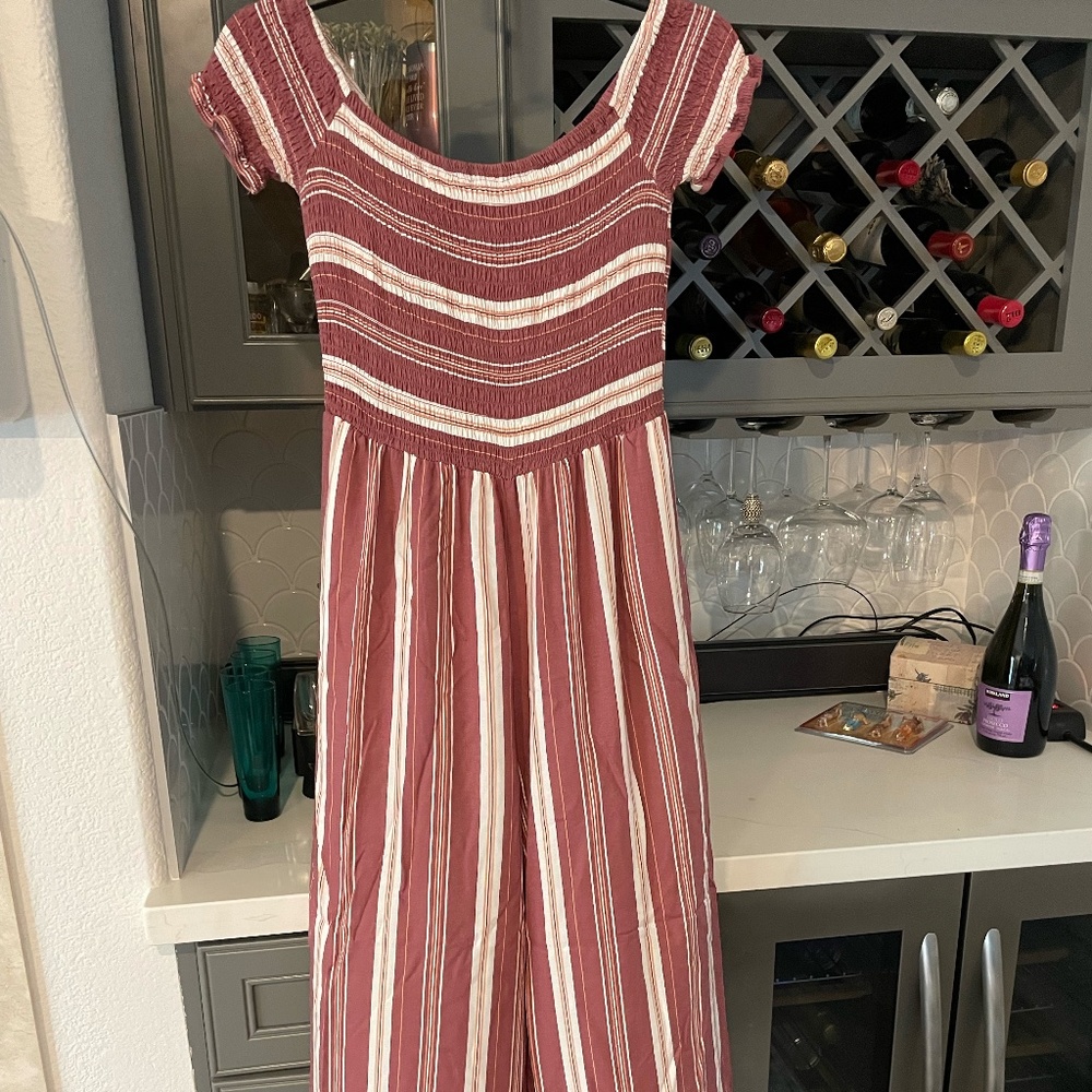 Mimi Chica Smocked Jumpsuit Size Large